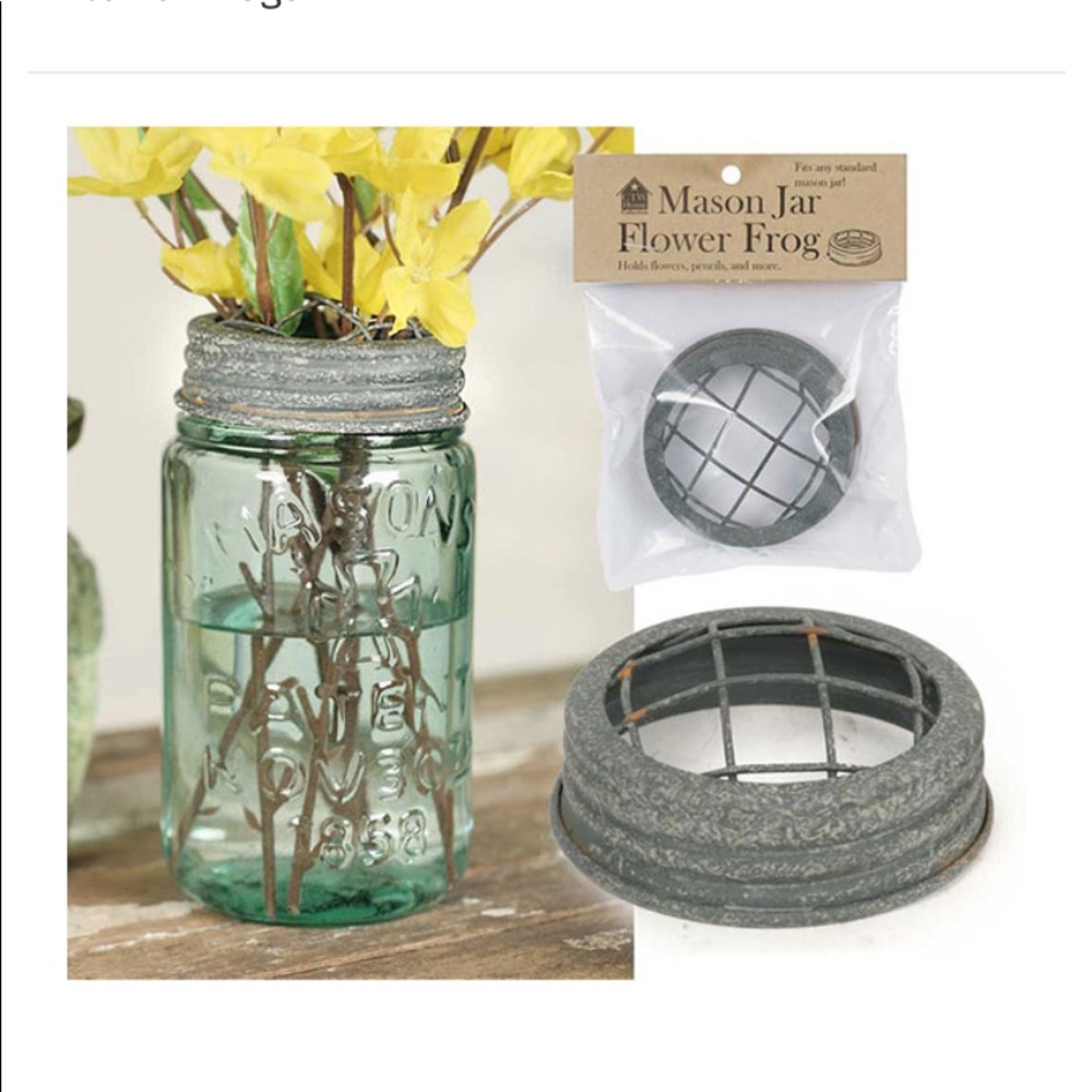 Galvanized Frog Mason Jar topper